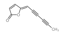 2(5H)-Furanone,5-(2,4-hexadiynylidene)-, (5Z)- (9CI)结构式