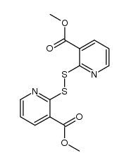 bis-(3-methoxycarbonylpyrid-2-yl)-disulfide结构式