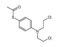 Thioacetic acid S-[p-[bis(2-chloroethyl)amino]phenyl] ester结构式