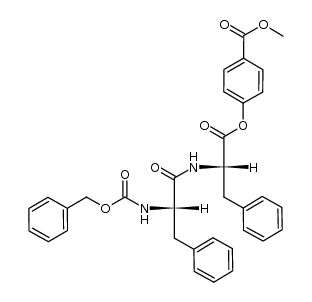 Z-L-Phe-L-Phe p-methoxycarbonylphenyl ester结构式