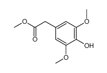 (4-hydroxy-3,5-dimethoxy-phenyl)-acetic acid methyl ester Structure