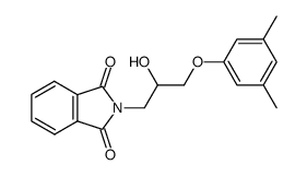 3-(3,5-dimethylphenoxy)-1-phthalimido-2-propanol结构式