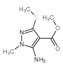 1H-Pyrazole-4-carboxylicacid,5-amino-1-methyl-3-(methylthio)-,methylester(9CI) picture