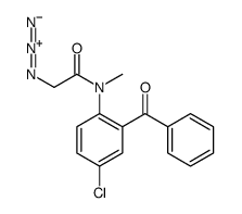 2-[Azidoacetyl(methyl)amino]-5-chlorobenzophenone structure