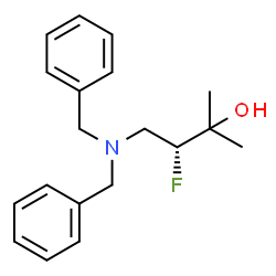 (R)-4-(dibenzylamino)-3-fluoro-2-methylbutan-2-ol Structure