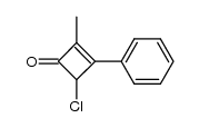 2-methyl-3-phenyl-4-chloro-3-cyclobutenone Structure