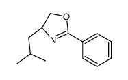 (4S)-4-(2-methylpropyl)-2-phenyl-4,5-dihydro-1,3-oxazole结构式