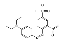4-[[4-(diethylamino)phenyl]diazenyl]-3-nitrobenzenesulfonyl fluoride Structure