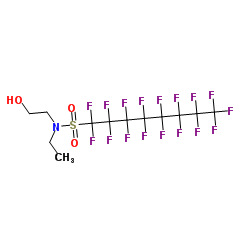 N-ethyl-N-perfluorooctylsulfonylaminoethanol structure