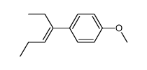 (E)-1-(hex-3-en-3-yl)-4-methoxybenzene Structure