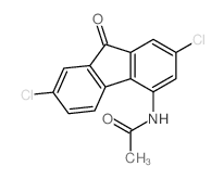 ACETAMIDE, N-(2,7-DICHLORO-9-OXOFLUOREN-4-YL)-结构式