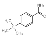 Benzamide,4-(trimethylsilyl)- Structure