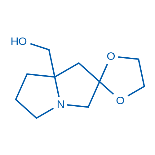 (Hexahydrospiro[[1,3]dioxolane-2,2'-pyrrolizin]-7a'-yl)methanol structure