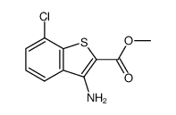 Methyl 3-amino-7-chlorobenzo[b]thiophene-2-carboxylate Structure