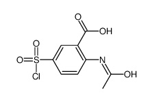 2-(乙酰基氨基)-5-氯磺酰基苯甲酸结构式
