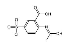 2-acetamido-5-chlorosulfonylbenzoic acid Structure