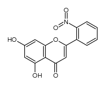 5,7-dihydroxy-2-(2-nitrophenyl)-4H-chromen-4-one结构式