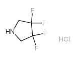 3,3,4,4-tetrafluoropyrrolidine hydrochloride structure