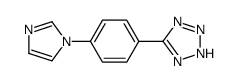 5-[4-(1H-咪唑-1-基)苯基]-2H-四唑结构式