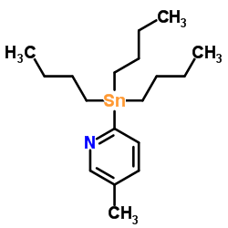 5-Methyl-2-(tributylstannyl)pyridine Structure