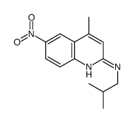 4-methyl-N-(2-methylpropyl)-6-nitroquinolin-2-amine Structure