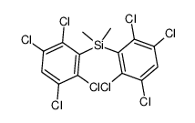 Bis-(2,3,5,6-tetrachlor-phenyl)-dimethylsilan结构式