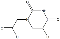 5-Methoxyuracil-1-yl acetic acid methyl ester结构式