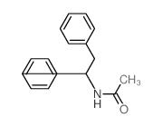 Acetamide,N-(1,2-diphenylethyl)- Structure