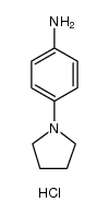 4-(1-吡咯烷基)苯胺盐酸盐结构式