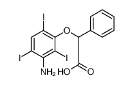 2-(3-Amino-2,4,6-triiodophenyloxy)-2-phenylacetic acid Structure