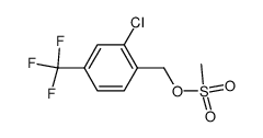 2-chloro-1-((methanesulfonyloxy)methyl)-4-(trifluoromethyl)benzene结构式