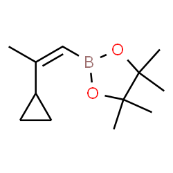 2-(2-cyclopropylprop-1-en-1-yl)-4,4,5,5-tetramethyl-1,3,2-dioxaborolane structure