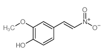 Phenol,2-methoxy-4-[(1E)-2-nitroethenyl]- Structure