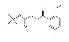 tert-butyl 4-(2-methoxy-5-methylphenyl)-4-oxobutanoate Structure