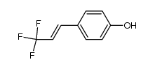 1-(4-Hydroxy-phenyl)-2-(trifluormethyl)-ethylen结构式