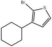 2-Bromo-3-cyclohexylthiophene Structure