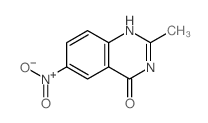 4(3H)-Quinazolinone, 2-methyl-6-nitro-结构式