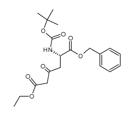 (S)-1-Benzyl 6-ethyl 2-((tert-butoxycarbonyl)amino)-4-oxohexanedioate Structure