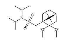 (1S)-N,N-diisopropyl (2,2-dimethoxy-7,7-dimethylbicyclo[2.2.1]hept-1-yl)methanesulfonamide Structure