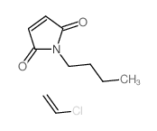 1-butylpyrrole-2,5-dione; chloroethene structure