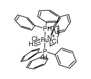 Ru(carbon monosulfide)Cl2(pyridine)(triphenylphosphine)2 Structure