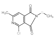 4-chloro-6-methyl-2-(methylthio)-2,3-dihydro-1H-pyrrolo[3,4-c]pyridine-1,3-dione结构式