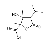 3-hydroxy-2,3-dimethyl-5-oxo-4-propan-2-yloxolane-2-carboxylic acid结构式