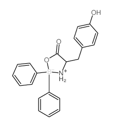 Boron,diphenyl(L-tyrosinato-kN,kOa)-, (T-4)- structure