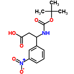 3-N-BOC-3-(3-NITROPHENYL)PROPIONIC ACID structure