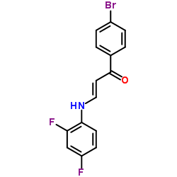 (2E)-1-(4-Bromophenyl)-3-[(2,4-difluorophenyl)amino]-2-propen-1-one结构式