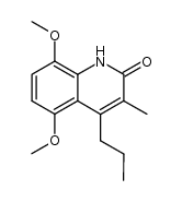 3-methyl-4-propyl-5,8-dimethoxy-2(1H)-quinolinone Structure