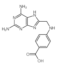 Benzoic acid,4-[[(2,6-diamino-9H-purin-8-yl)methyl]amino]- picture