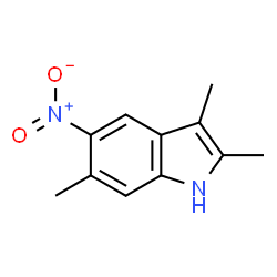 2,3,6-Trimethyl-5-nitro-1H-indole Structure