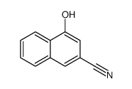 4-hydroxynaphthalene-2-carbonitrile结构式